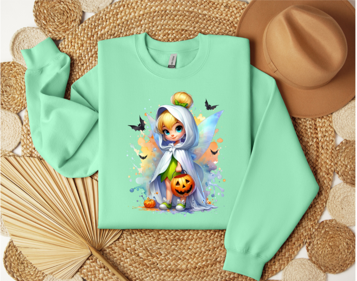 Tinkerbell Halloween young Crewneck