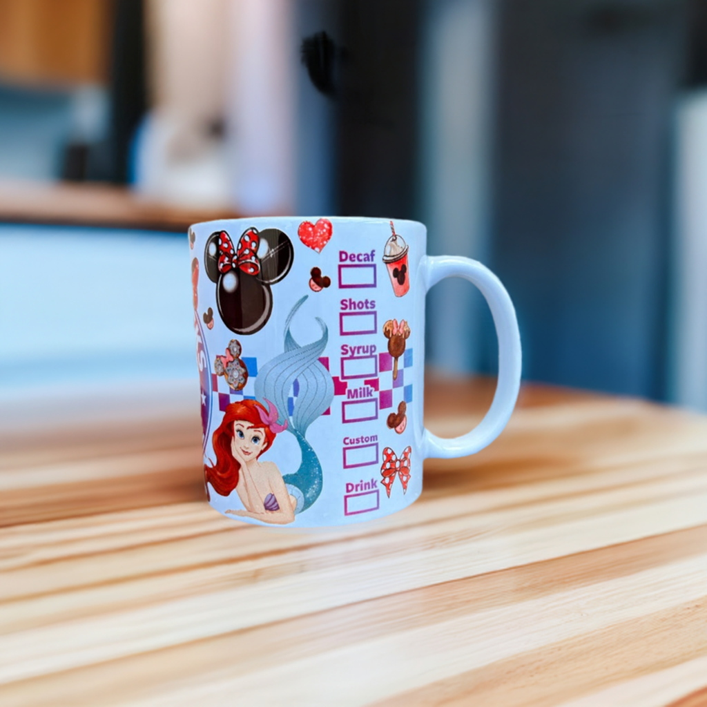 Cute Ariel Mermaid Coffee Mug